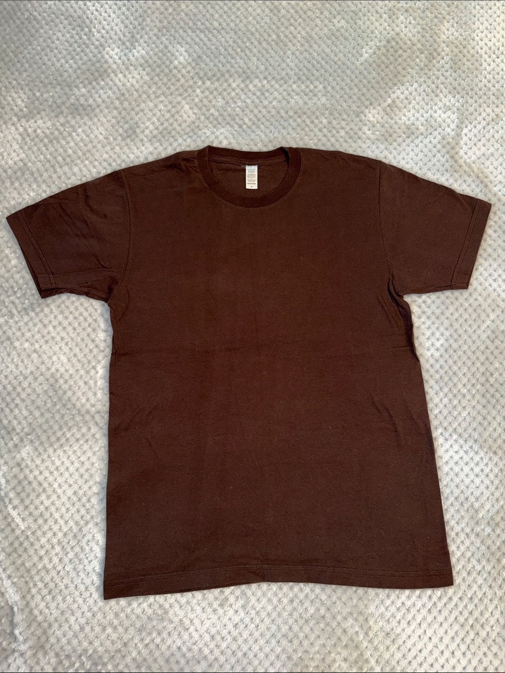 American Apparel Brown Short Sleeve Crew Neck Tee